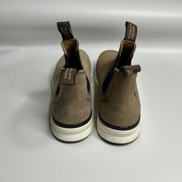 Blundstone 2146 Suede Chelsea Active Boots Sand Navy Mens US 8.5 Womens US 10.5